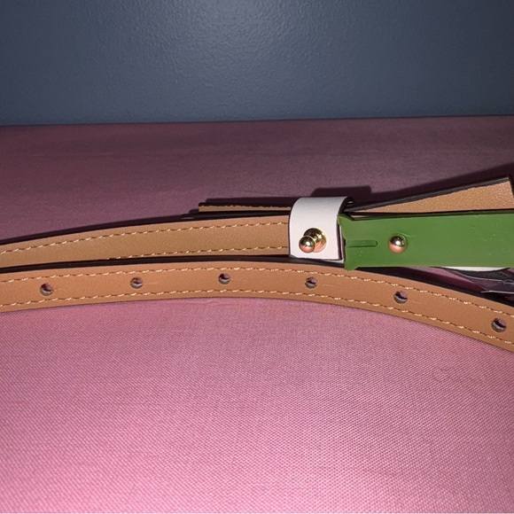 Kate Spade White Leather Faux Pearl Wrap Women’s Belt 40” Size Large NWT - Picture 6 of 6